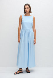 Tie Back Midi Dress - Sky - Matteau